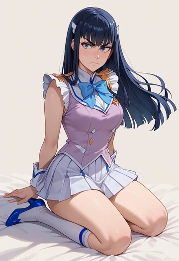 kill_la_kill,kiryuuin_satsuki,spring,student uniform,vest  - AI generated anime art