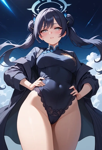 blue_archive,kisaki_(blue_archive),lingerie  - AI generated anime art