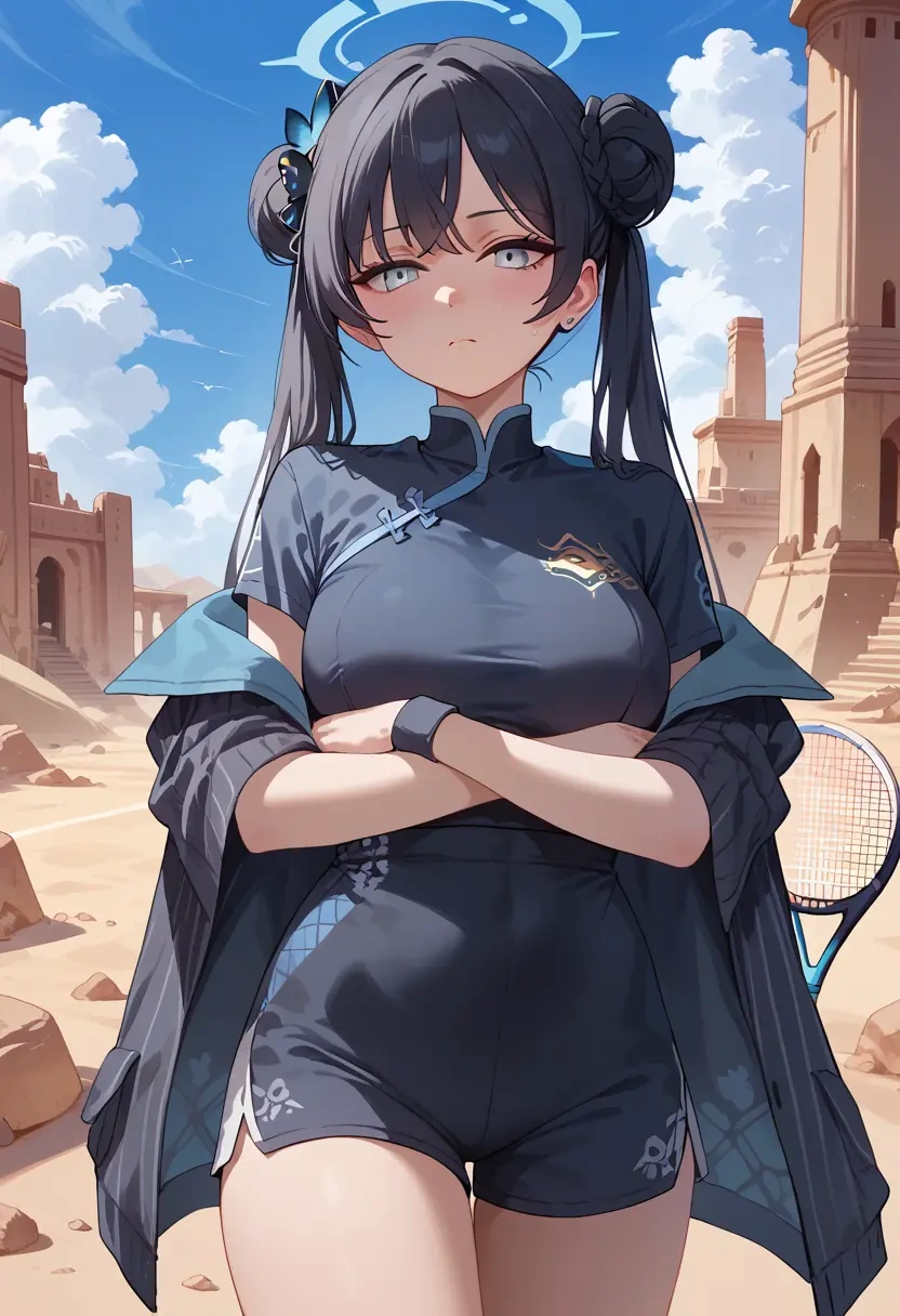 blue_archive,kisaki_(blue_archive),tennis polo,skort  - 