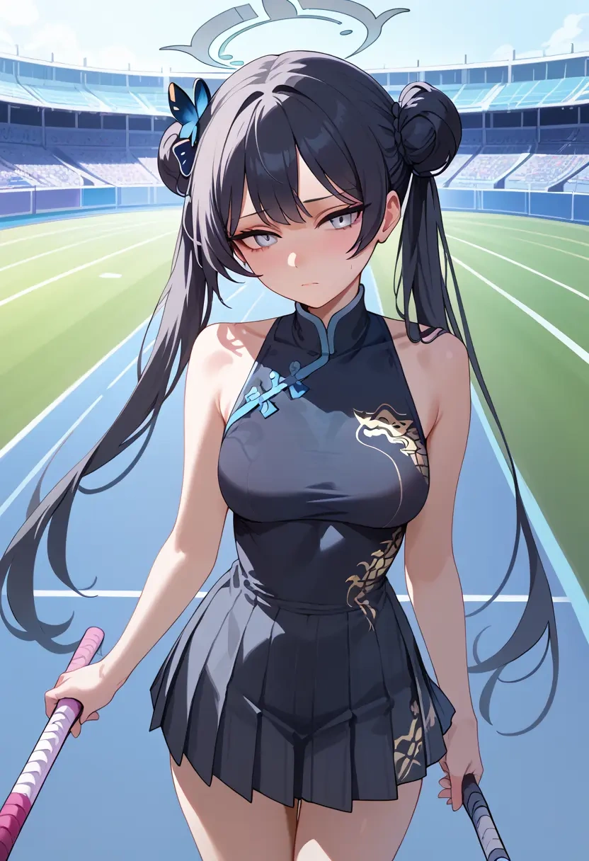 blue_archive,kisaki_(blue_archive),tennis dress,visor,trainers  - 