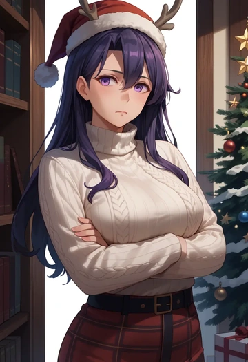 kantai_collection,kisaragi_(kancolle),Christmas  - AI generated anime art