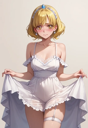 precure,kise_yayoi,silk slip dress  - AI generated anime art