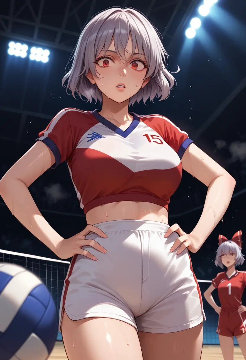 touhou,kishin_sagume,volleyball uniform  - 