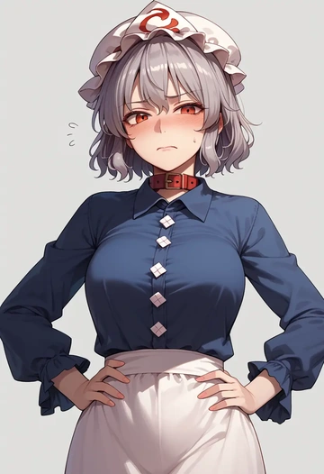 touhou,kishin_sagume,polo shirt,tennis skirt  - AI generated anime art