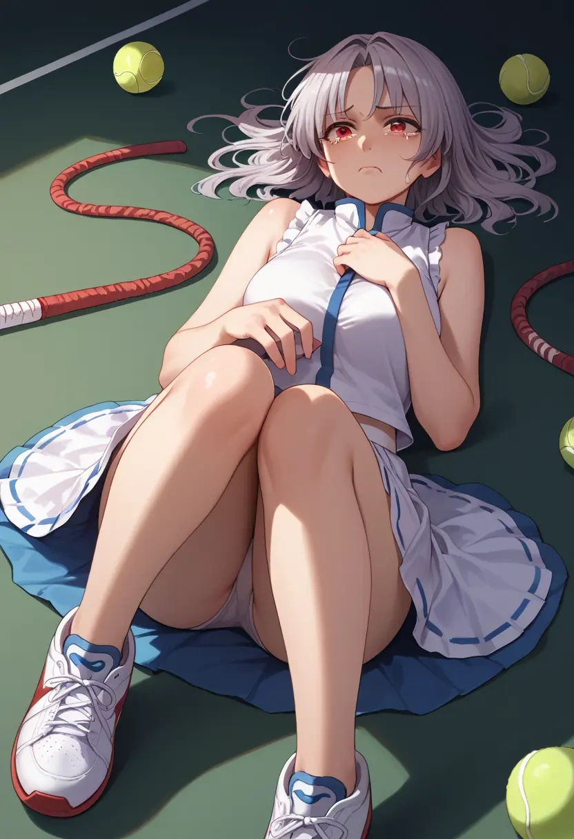 touhou,kishin_sagume,tennis skirt  - 