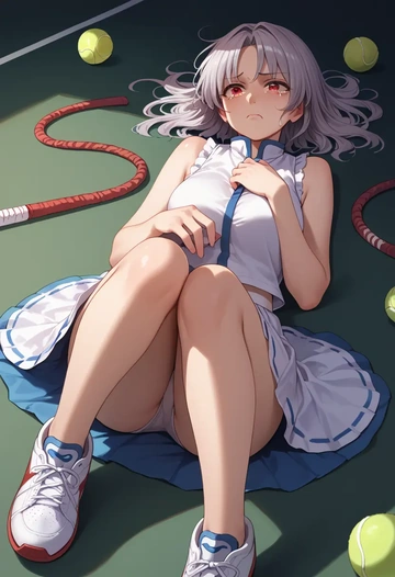 touhou,kishin_sagume,tennis skirt  - AI generated anime art