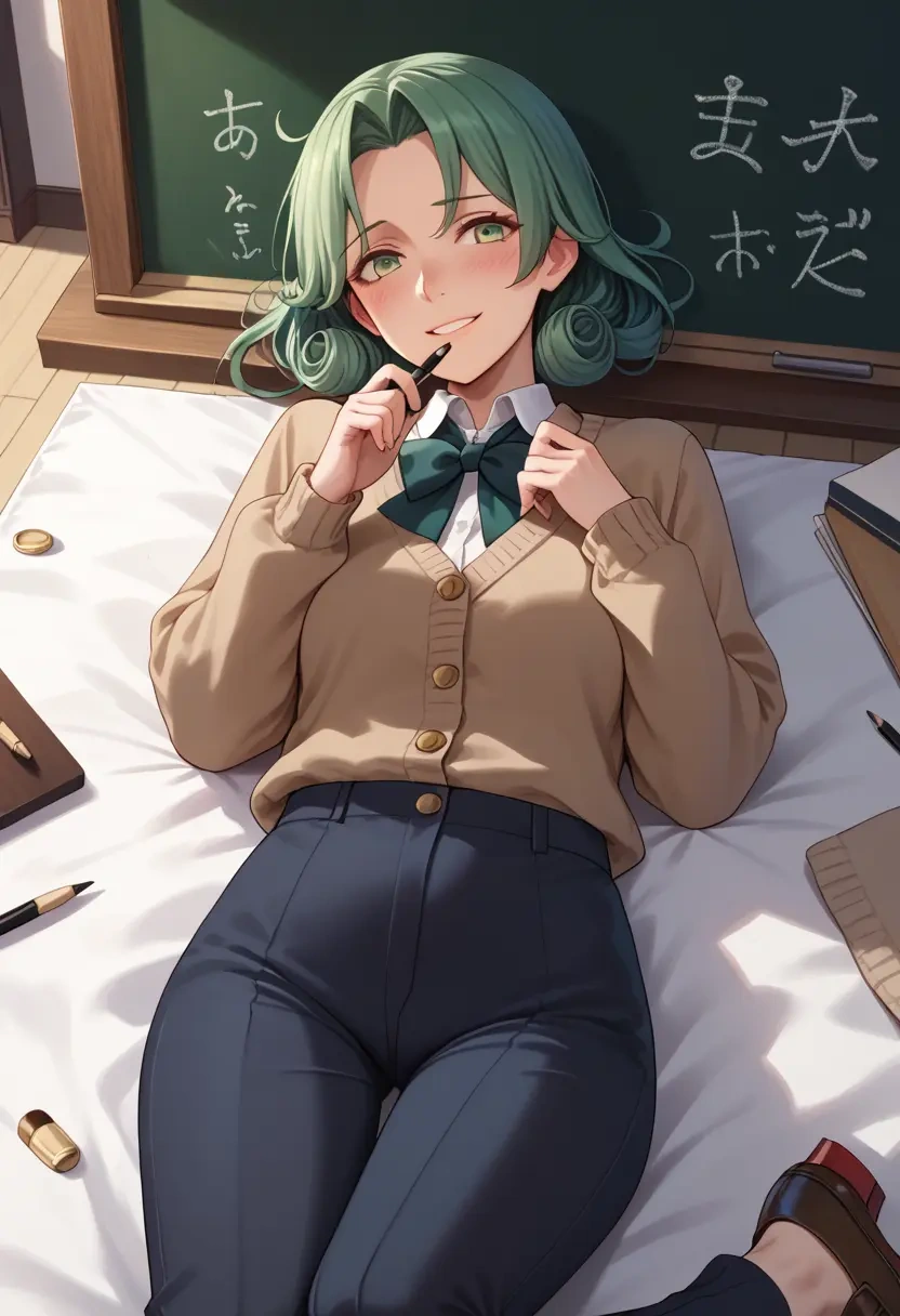 kantai_collection,kiso_(kancolle),teacher, sweater  - 