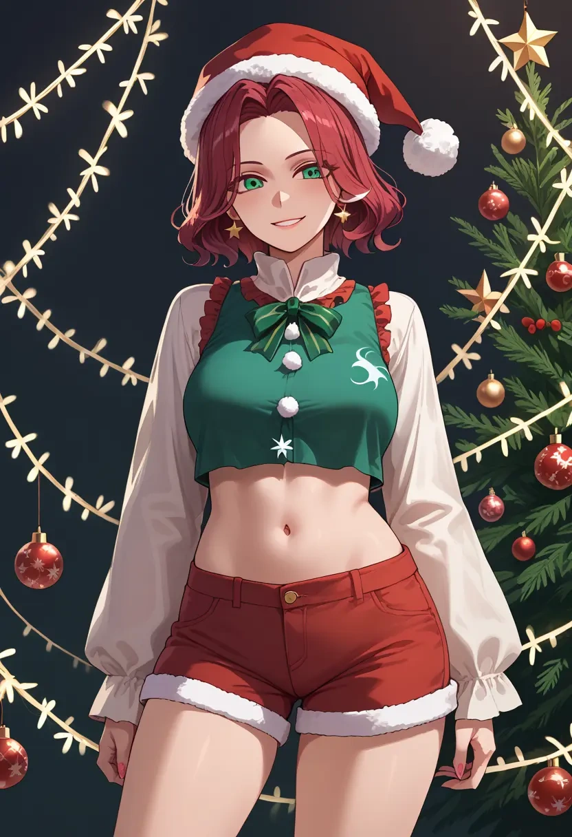 touhou,kisume,Christmas,red velvet shorts  - 