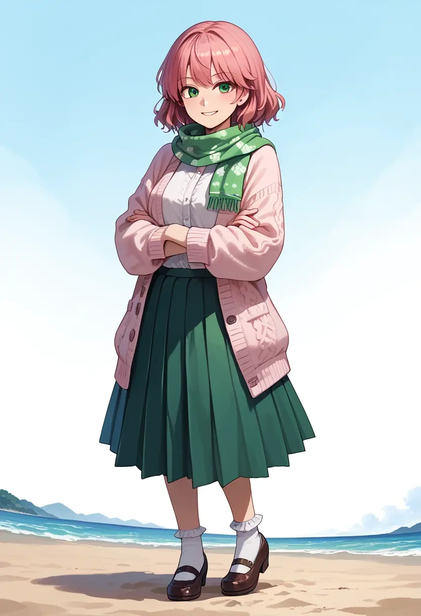 touhou,kisume,spring,student uniform,light cardigan  - 