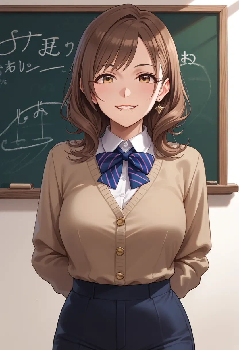 idolmaster,kitazawa_shiho,teacher, sweater  - 