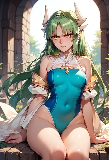 fate_(series),kiyohime_(fate),swimsuit,sexy  - AI generated anime art