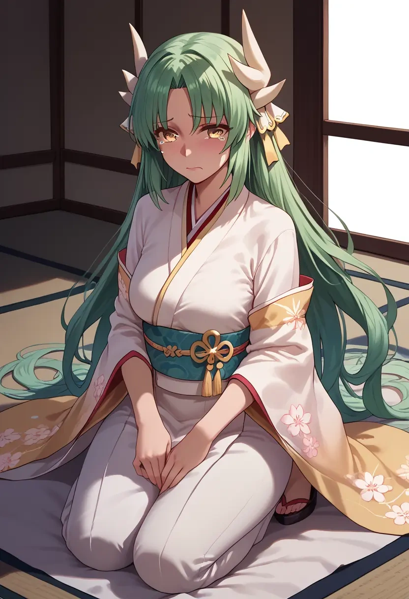 fate_(series),kiyohime_(fate),kimono,silk,wide-leg trousers  - 