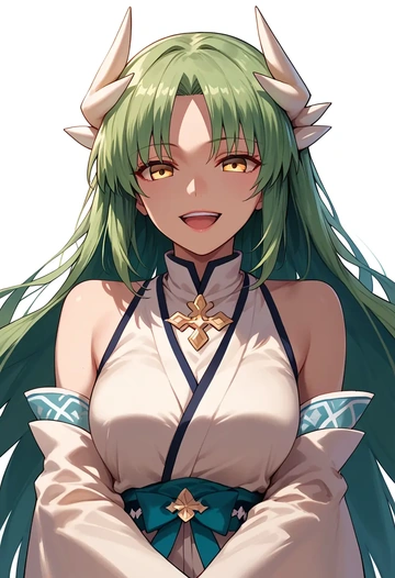 fate_(series),kiyohime_(fate),graphic tee,dolphin shorts  - AI generated anime art