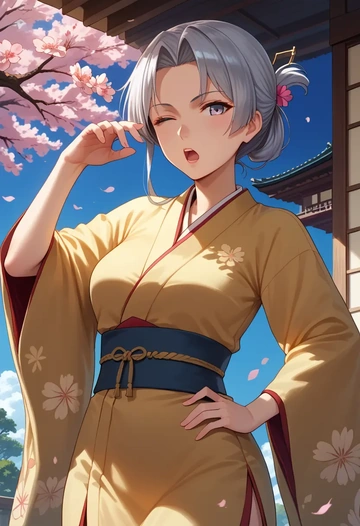 kantai_collection,kiyoshimo_(kancolle),kimono  - AI generated anime art