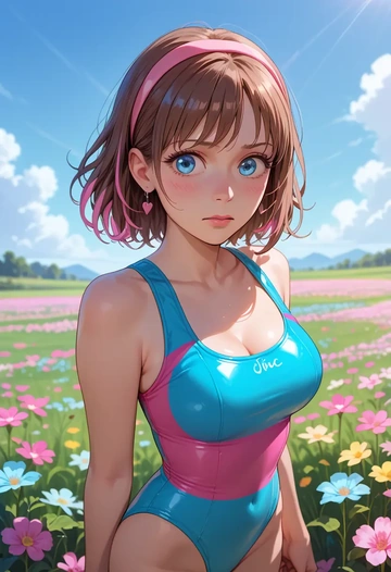 kizuna_ai_inc.,kizuna_ai,swimsuit,sexy  - AI generated anime art