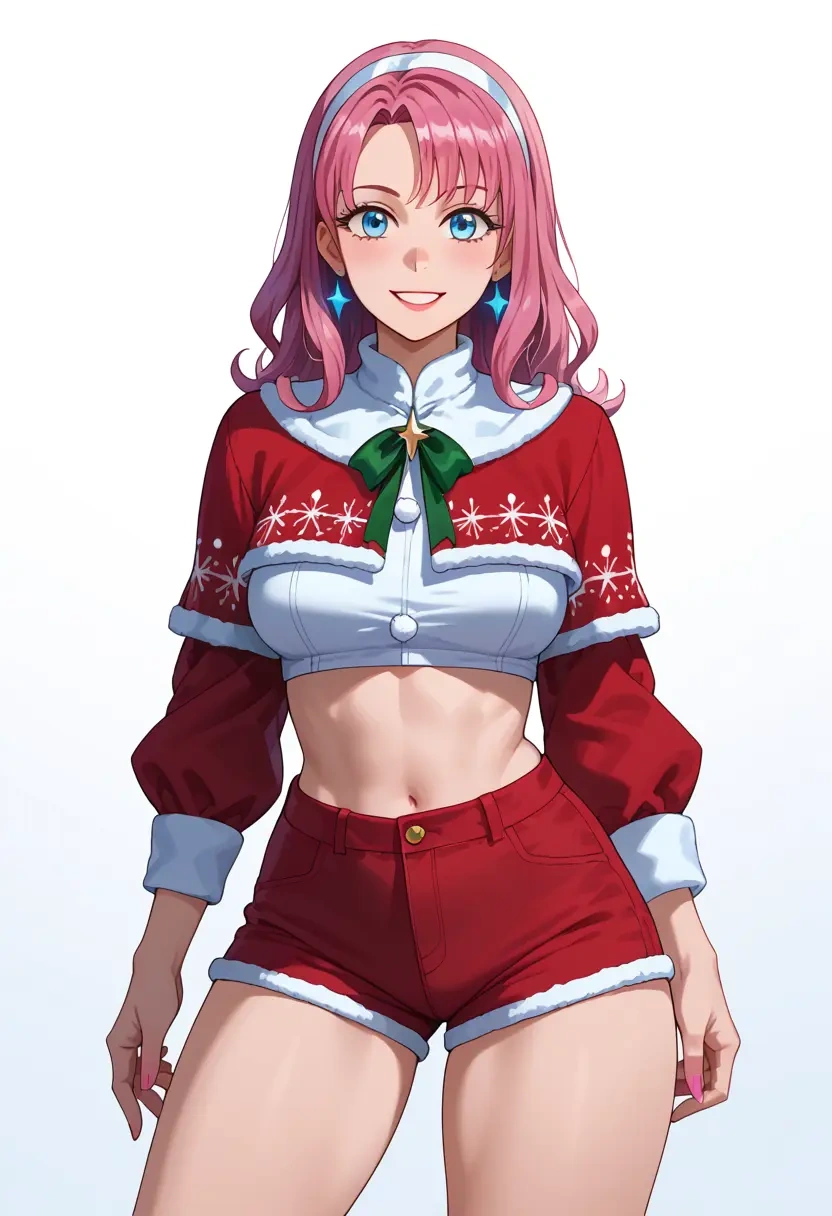 kizuna_ai_inc.,kizuna_ai,Christmas,red velvet shorts  - 