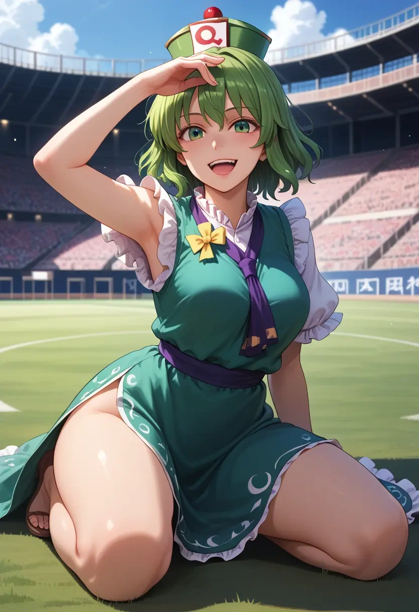 touhou,kochiya_sanae,athletic  - 