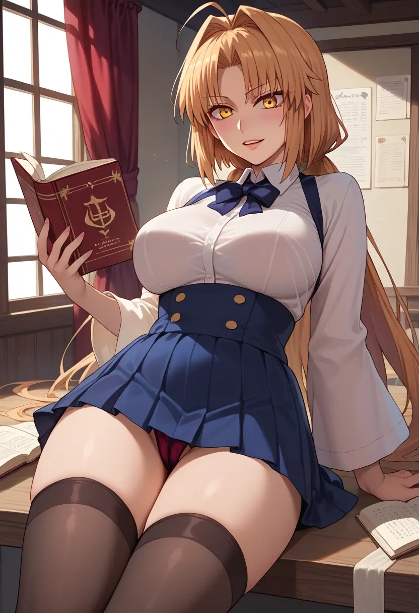 tsukihime,kohaku_(tsukihime),mini skirt, stockings  - 