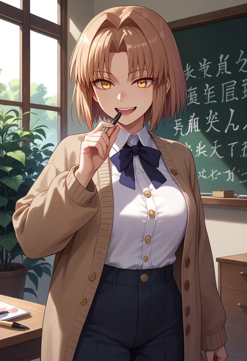 tsukihime,kohaku_(tsukihime),teacher, sweater  - 