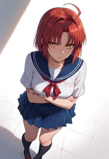 tsukihime,kohaku_(tsukihime),sailor, uniform  - AI generated anime art