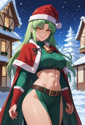 tsukihime,kohaku_(tsukihime),Christmas,dress  - AI generated anime art