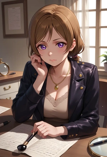 love_live!,koizumi_hanayo,detective  - AI generated anime art