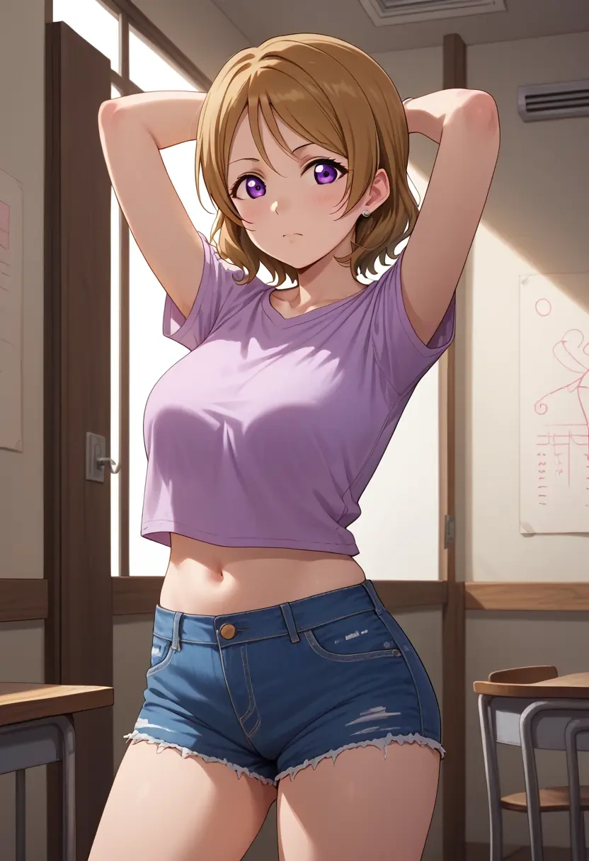 love_live!,koizumi_hanayo,denim shorts  - 