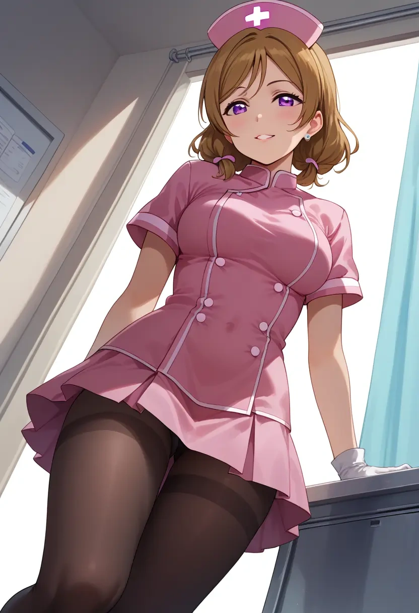 love_live!,koizumi_hanayo,nurse pantyhose,mini skirt, sexy  - 