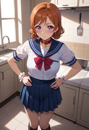 love_live!,koizumi_hanayo,sailor, uniform  - AI generated anime art