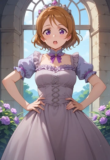 love_live!,koizumi_hanayo,haunted doll dress,lace gloves,ribbon choker  - AI generated anime art