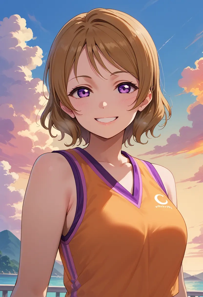 love_live!,koizumi_hanayo,sports vest,capri leggings  - 