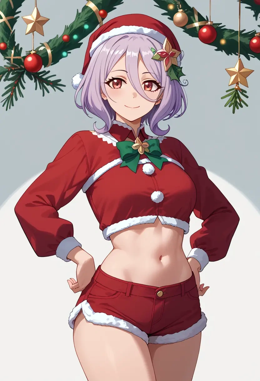 princess_connect!,kokkoro_(princess_connect!),Christmas,red velvet shorts  - 