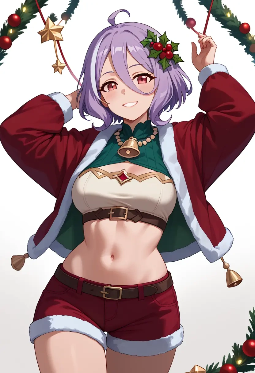 princess_connect!,kokkoro_(princess_connect!),Christmas,red velvet shorts  - 