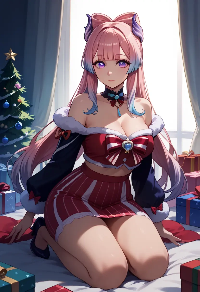 genshin impact,kokomi,Christmas,skirt  - 