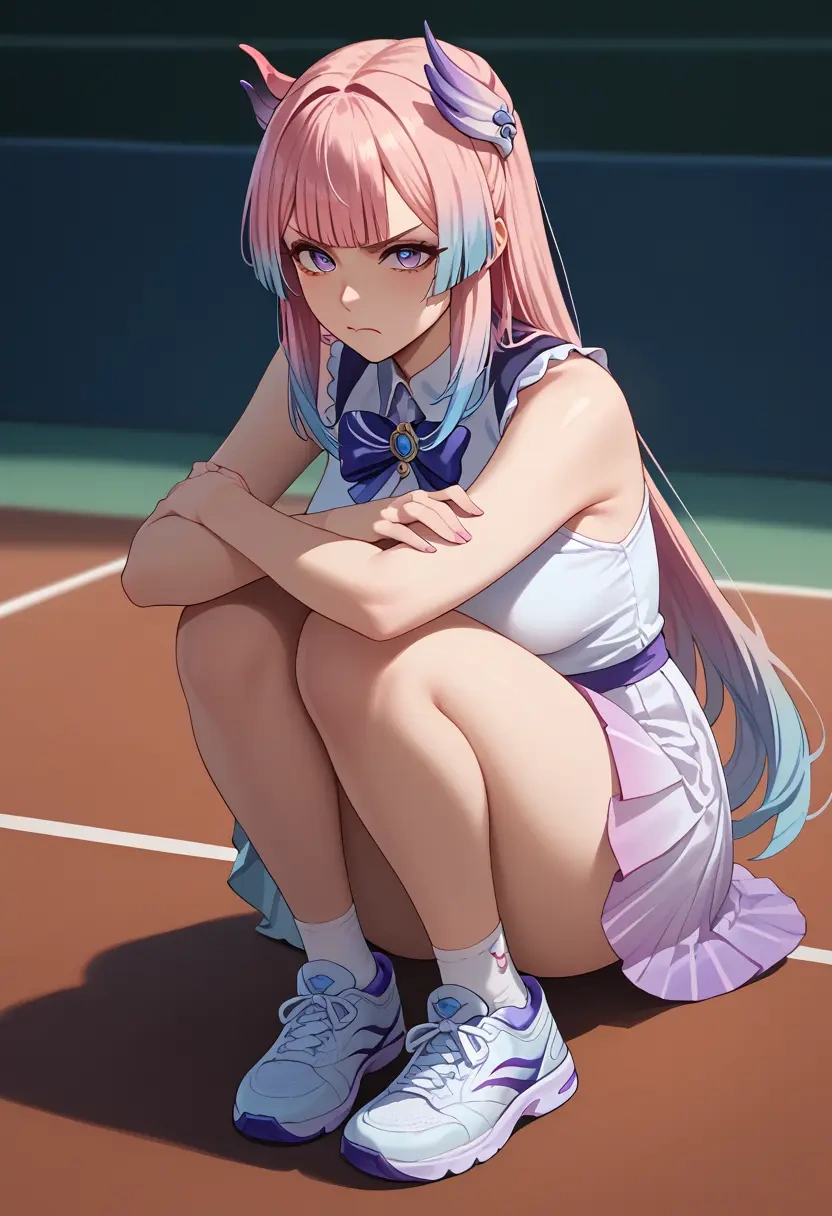 genshin impact,kokomi,tennis skirt  - 