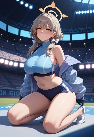 blue_archive,kokona_(blue_archive),athletic  - AI generated anime art