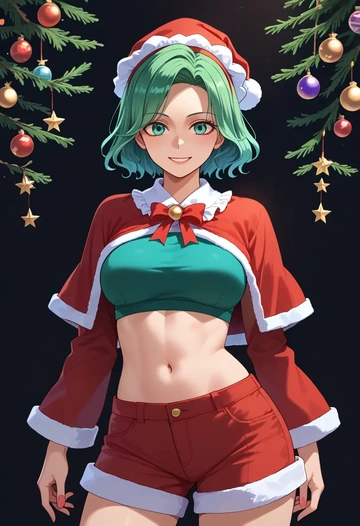 touhou,komeiji_koishi,Christmas,red velvet shorts  - AI generated anime art