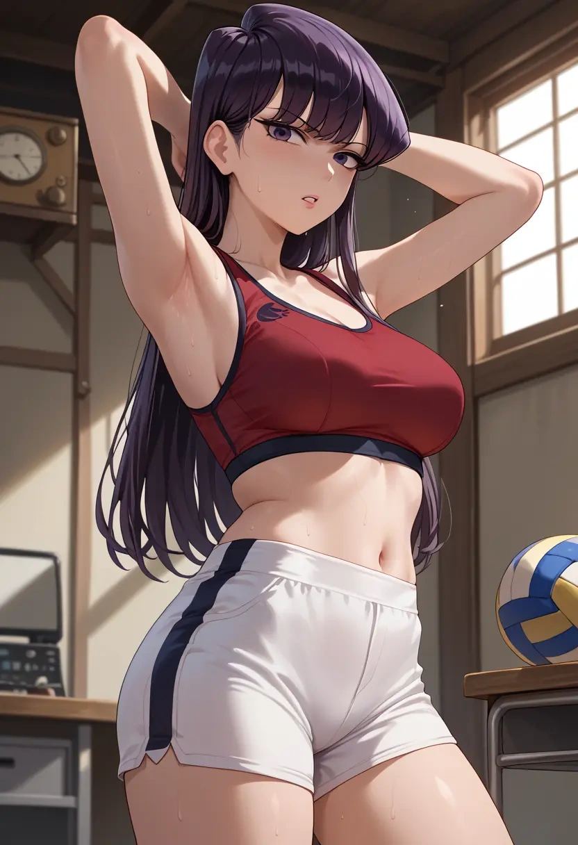 komi-san_wa_komyushou_desu,komi_shouko,volleyball uniform  - 