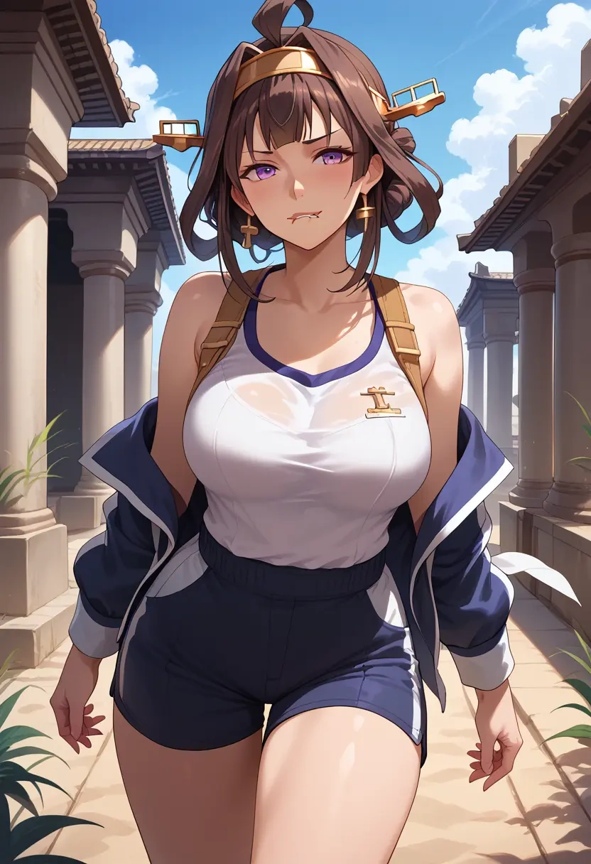 kantai_collection,kongou_(kancolle),athletic,shorts,sexy  - 