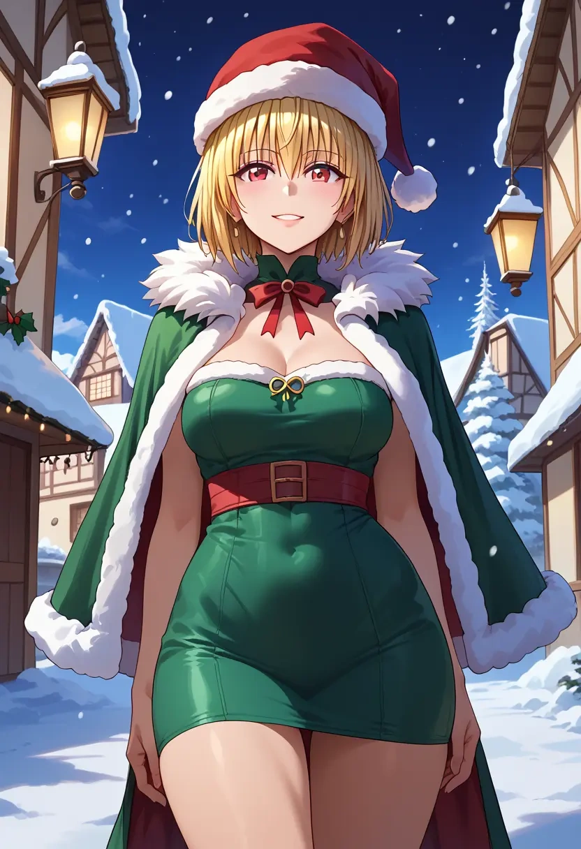 to_love-ru,konjiki_no_yami,Christmas,dress  - 