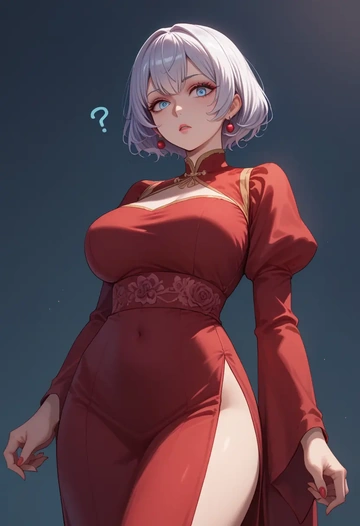 zombie_land_saga,konno_junko,qipao  - AI generated anime art