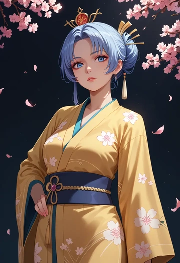 zombie_land_saga,konno_junko,kimono  - AI generated anime art