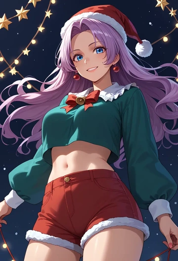 touhou,konpaku_youmu,Christmas,red velvet shorts  - AI generated anime art