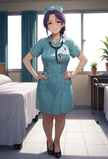 idolmaster,koshimizu_sachiko,nurse  - AI generated anime art