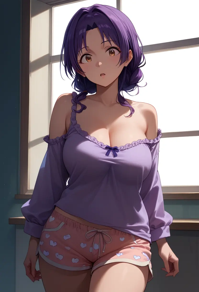 idolmaster,koshimizu_sachiko,pajamas, low-waisted shorts  - 