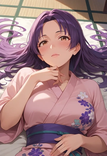 idolmaster,koshimizu_sachiko,abstract art blouse,dolphin shorts  - AI generated anime art