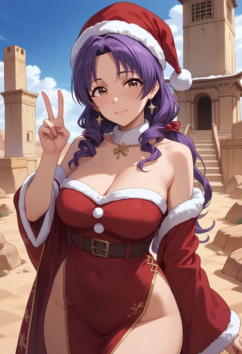 idolmaster,koshimizu_sachiko,Christmas,red velvet dress  - 