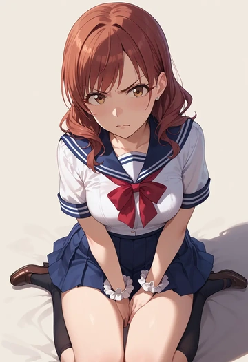 idolmaster,koshimizu_sachiko,sailor, uniform  - AI generated anime art