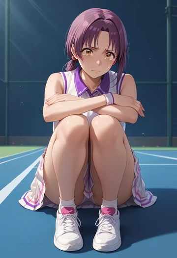 idolmaster,koshimizu_sachiko,tennis skirt  - AI generated anime art