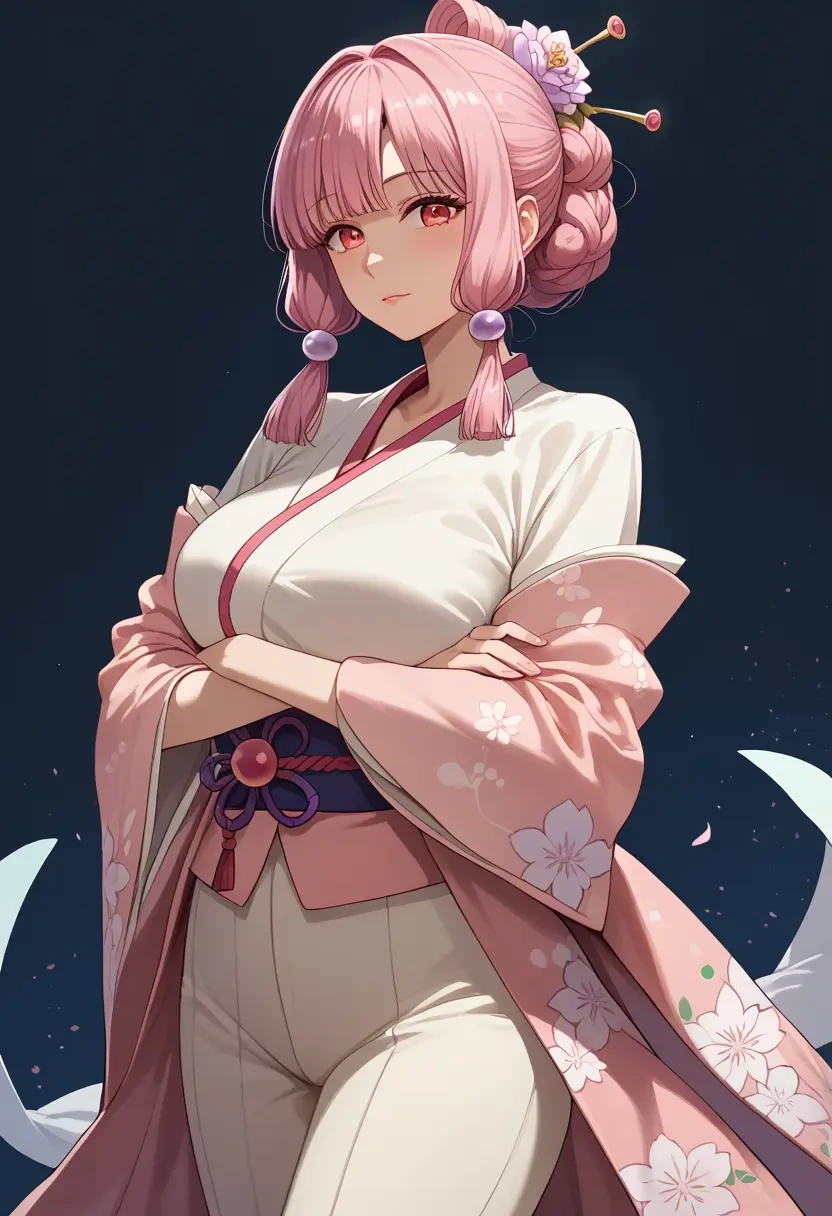 voiceroid,kotonoha_akane,kimono,silk,wide-leg trousers  - 